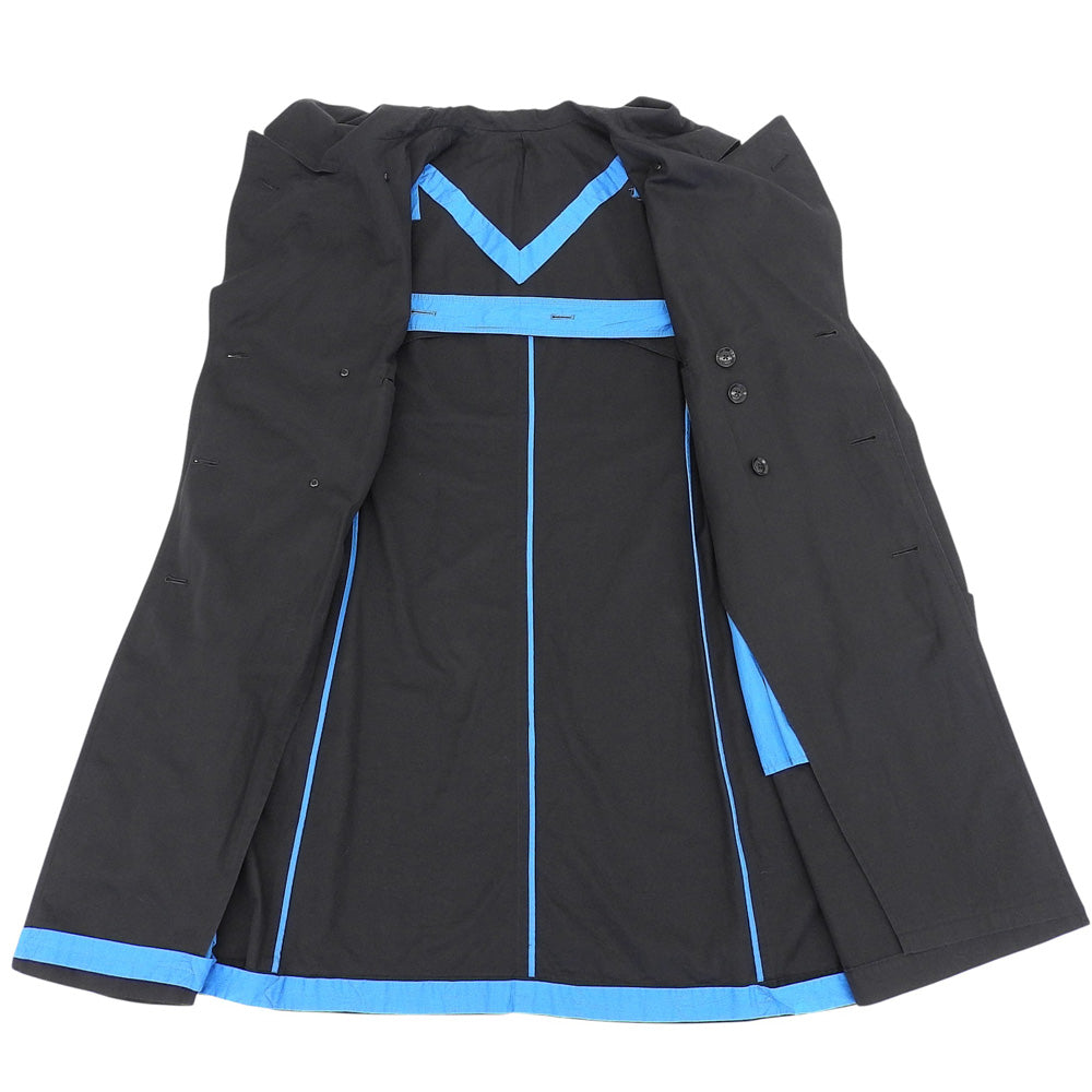 Y's ワイズ Navy-coat コットン ギャバシン BIO コート メンズ ブラック 3 コート 3