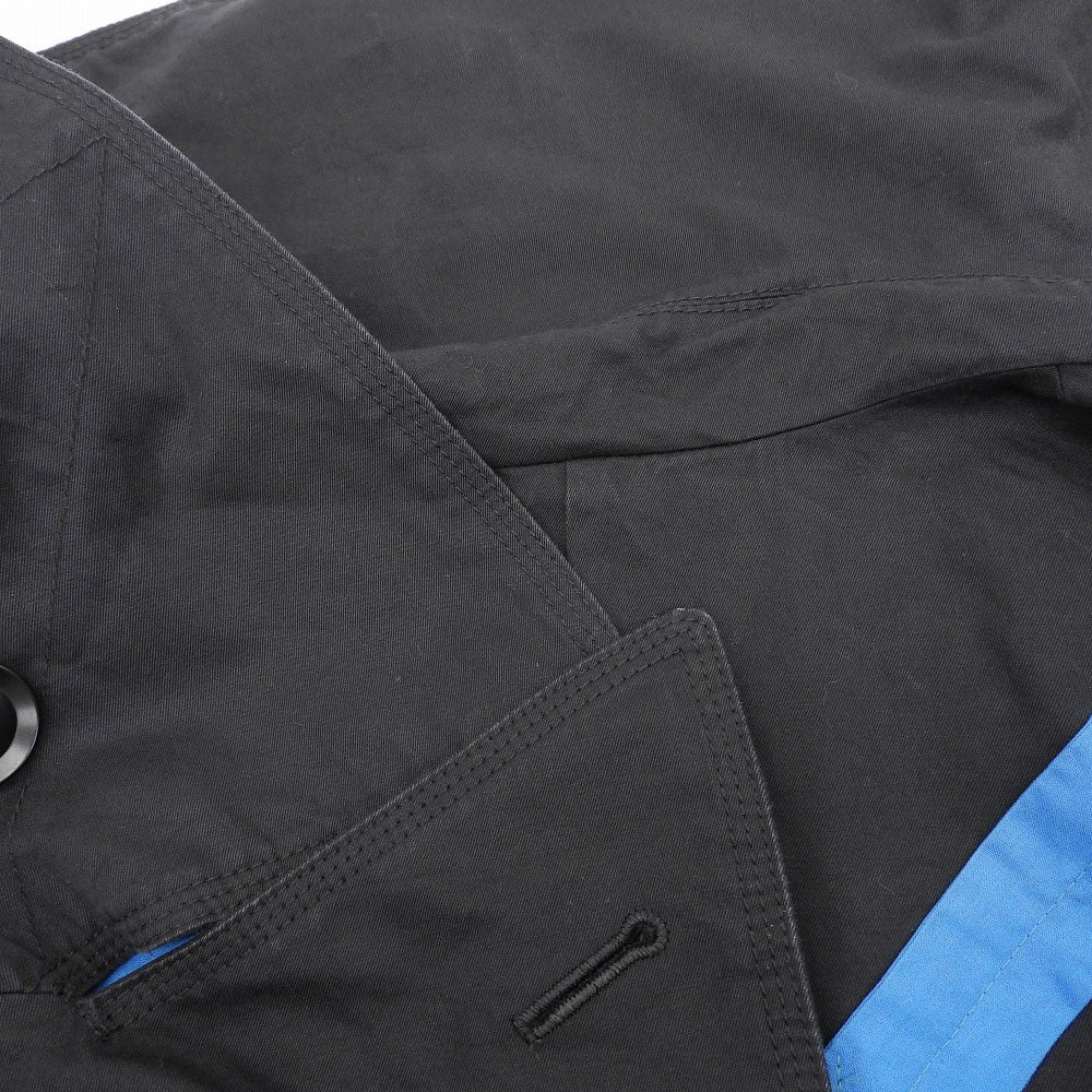 Y's ワイズ Navy-coat コットン ギャバシン BIO コート メンズ ブラック 3 コート 3