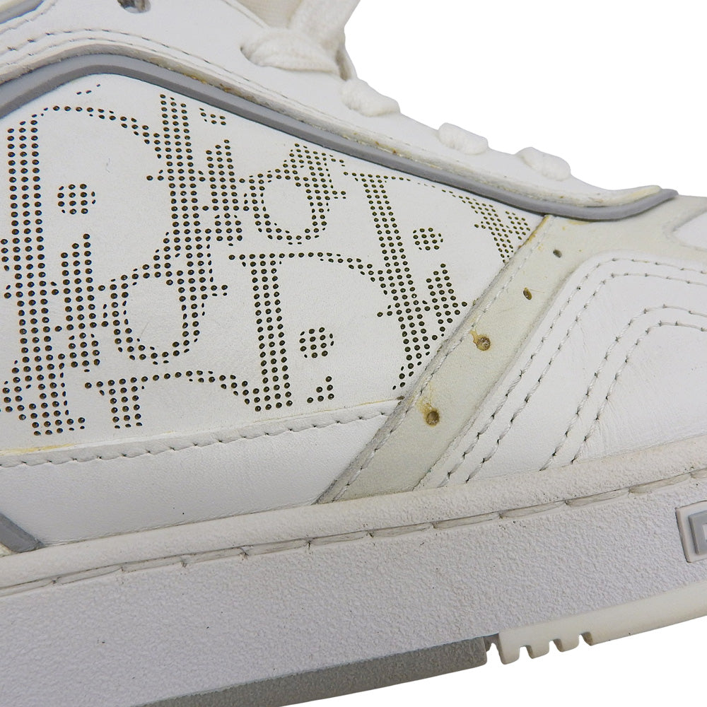 DIOR ディオール 美品 トロッター パンチング スニーカー シューズ メンズ ホワイト 42 シューズ 42