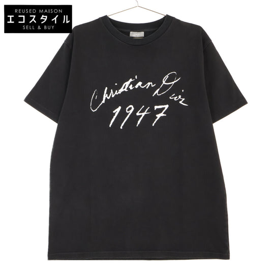 DIOR ディオール ﾌﾞﾗｯｸ 1947 ﾊﾝﾄﾞｩﾘﾄｩﾝTｼｬﾂ トップス L