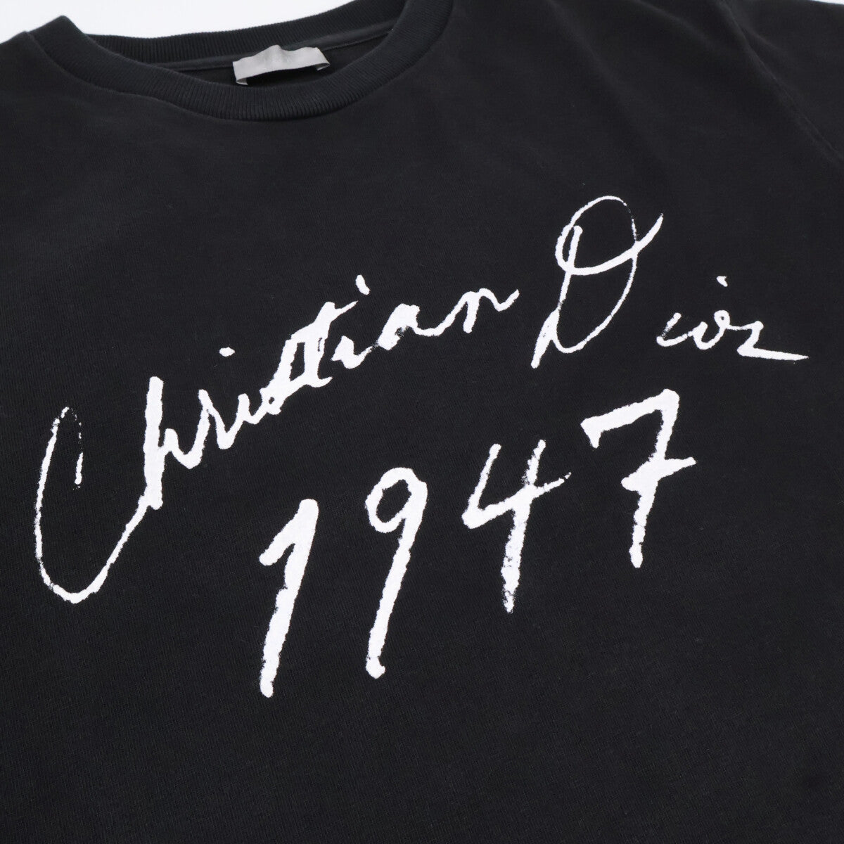 DIOR ディオール ﾌﾞﾗｯｸ 1947 ﾊﾝﾄﾞｩﾘﾄｩﾝTｼｬﾂ トップス L