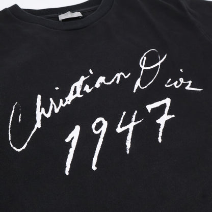 DIOR ディオール ﾌﾞﾗｯｸ 1947 ﾊﾝﾄﾞｩﾘﾄｩﾝTｼｬﾂ トップス L