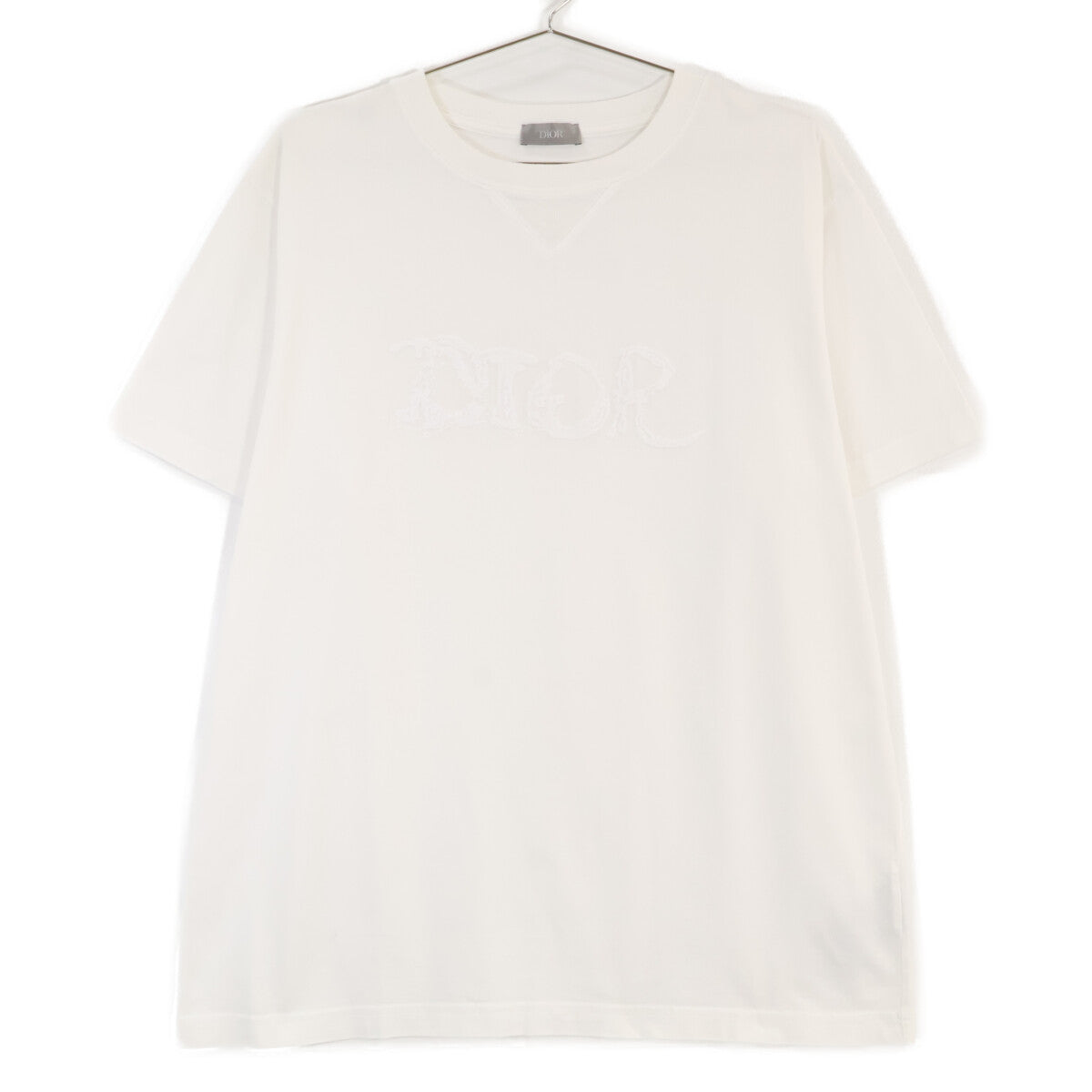 DIOR ディオール ﾎﾜｲﾄ ﾌﾛﾝﾄﾛｺﾞ 半袖Tｼｬﾂ トップス M