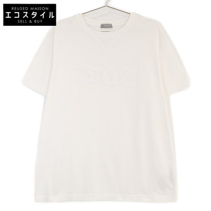 DIOR ディオール ﾎﾜｲﾄ ﾌﾛﾝﾄﾛｺﾞ 半袖Tｼｬﾂ トップス M