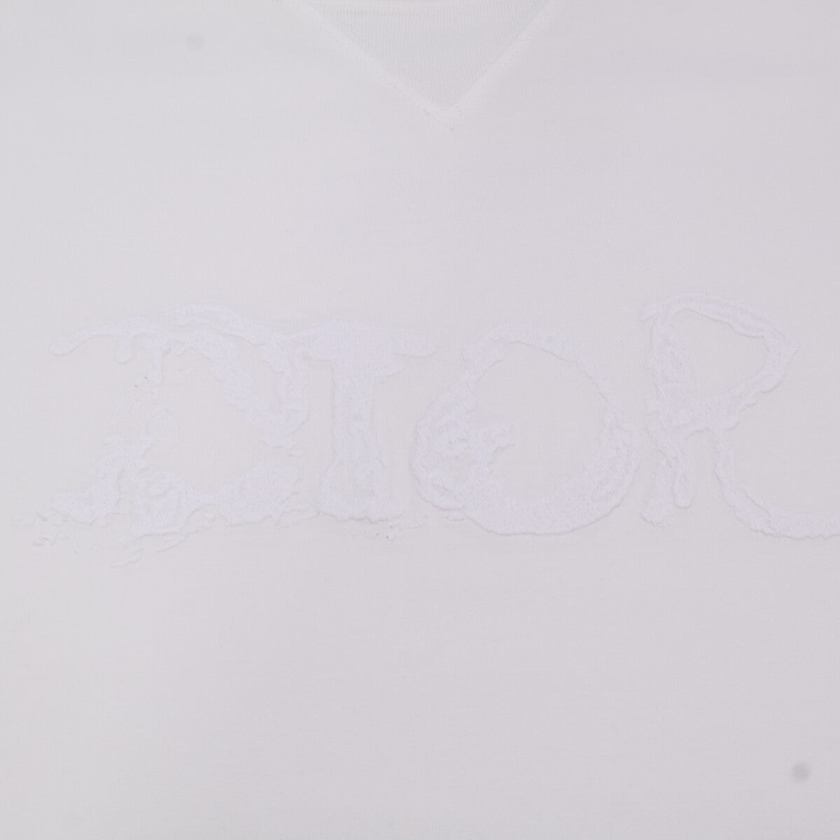 DIOR ディオール ﾎﾜｲﾄ ﾌﾛﾝﾄﾛｺﾞ 半袖Tｼｬﾂ トップス M