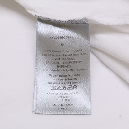 DIOR ディオール ﾎﾜｲﾄ ﾌﾛﾝﾄﾛｺﾞ 半袖Tｼｬﾂ トップス M