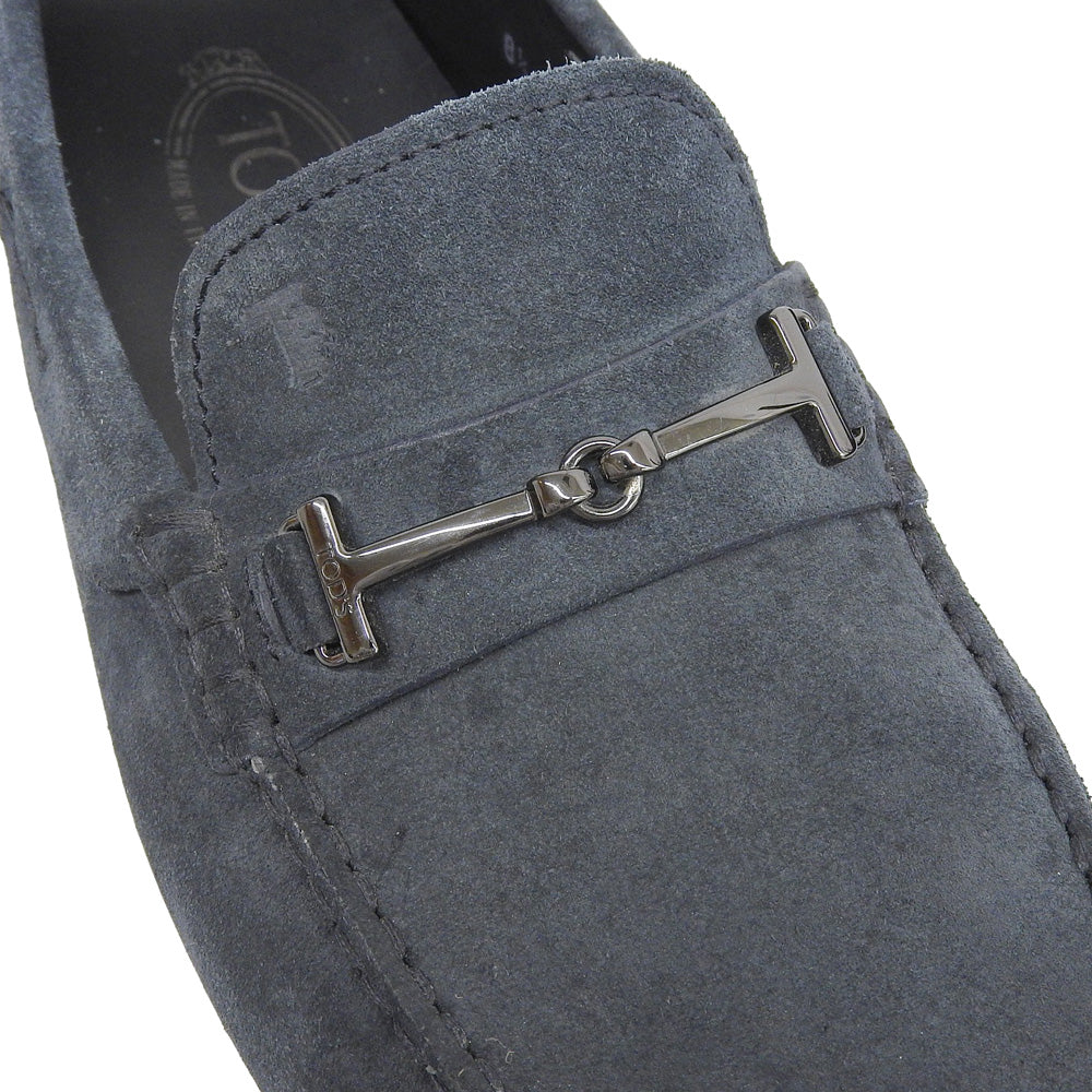 TOD'S トッズ スエード ドライビング シューズ メンズ ネイビー 8.5 シューズ 8.5