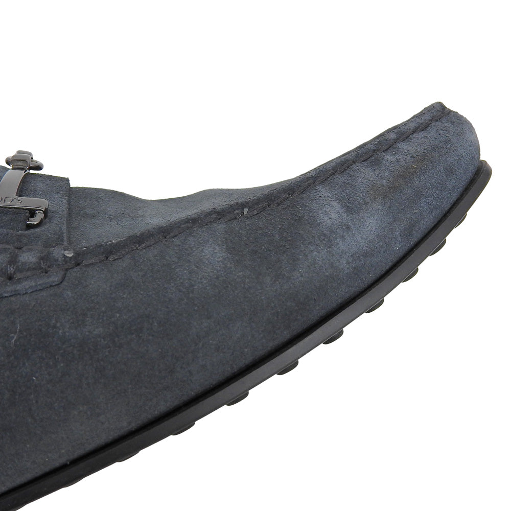 TOD'S トッズ スエード ドライビング シューズ メンズ ネイビー 8.5 シューズ 8.5