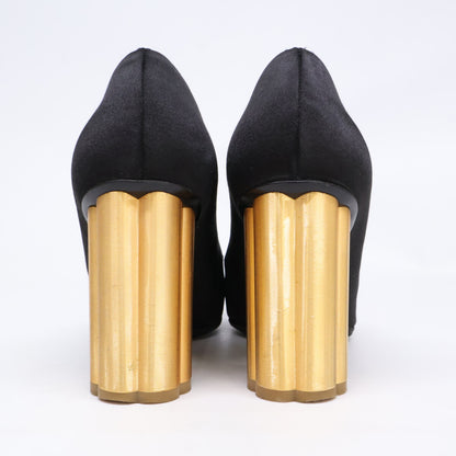 Salvatore Ferragamo サルヴァトーレフェラガモ サテン カプア パンプス シューズ 6.5D