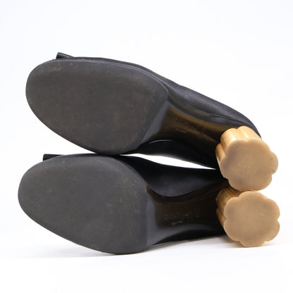 Salvatore Ferragamo サルヴァトーレフェラガモ サテン カプア パンプス シューズ 6.5D