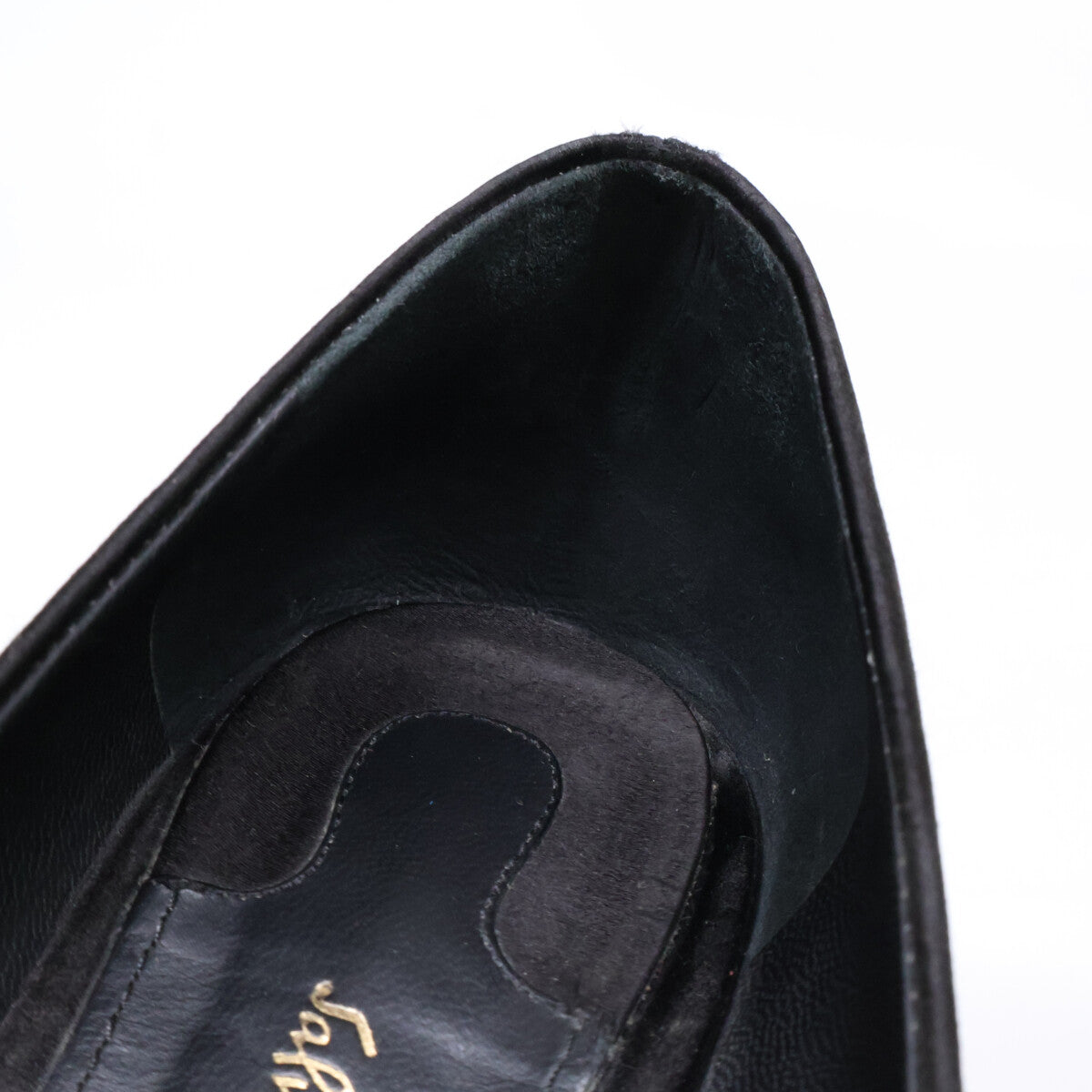 Salvatore Ferragamo サルヴァトーレフェラガモ サテン カプア パンプス シューズ 6.5D