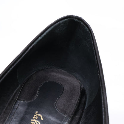 Salvatore Ferragamo サルヴァトーレフェラガモ サテン カプア パンプス シューズ 6.5D