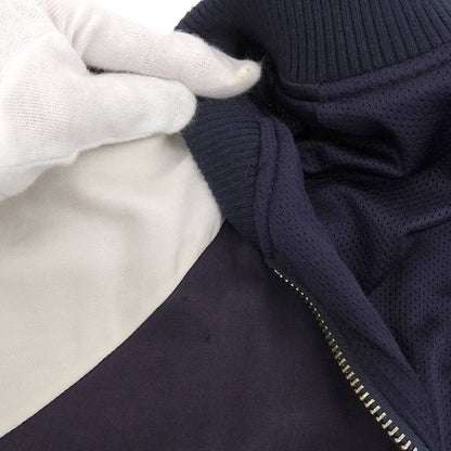 D/him ディーヒム ジップアップ スタジャン ジャケット メンズ パープル×ネイビー 48 25SS ジャケット 48