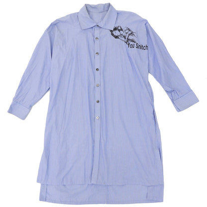 Yohji Yamamoto POUR HOMME ヨウジヤマモトプールオム You Snitch Striped Shirt トップス メンズ ライトブルー 1 HK-B31-021 17AW トップス 1