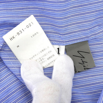 Yohji Yamamoto POUR HOMME ヨウジヤマモトプールオム You Snitch Striped Shirt トップス メンズ ライトブルー 1 HK-B31-021 17AW トップス 1