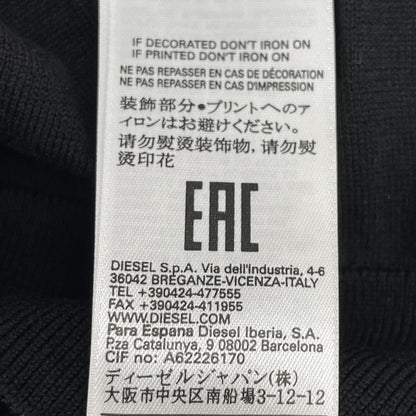 DIESEL ディーゼル ﾌﾞﾗｯｸ BAKER ｼﾙｸ混 ｶｰﾃﾞｨｶﾞﾝ トップス L