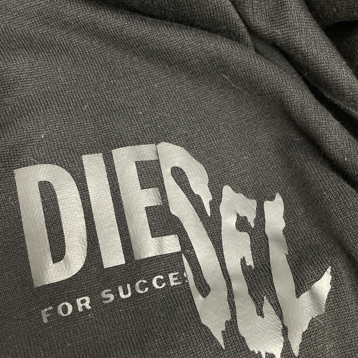 DIESEL ディーゼル ﾌﾞﾗｯｸ BAKER ｼﾙｸ混 ｶｰﾃﾞｨｶﾞﾝ トップス L