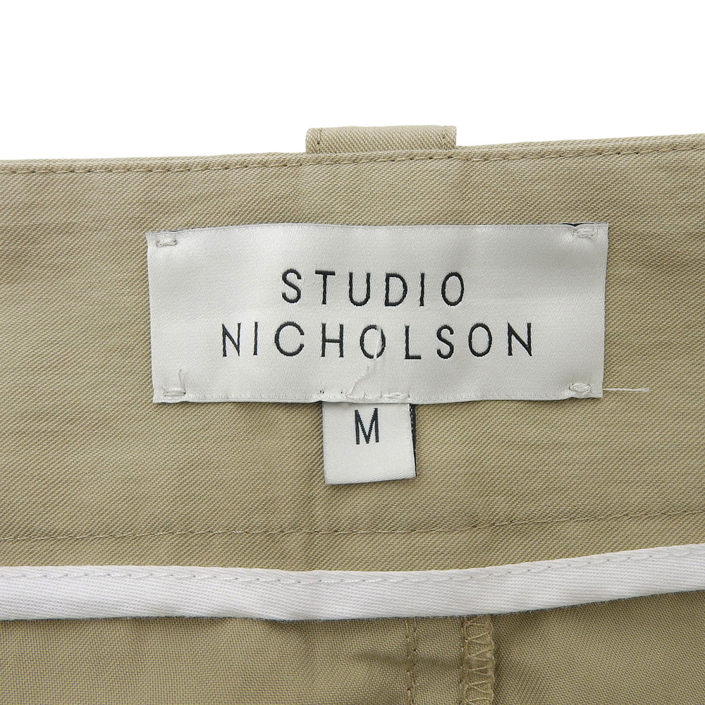 STUDIO NICHOLSON スタジオ ニコルソン スーペリアコットン パンツ ボトムス レディース ベージュ系 M 51-10-741033 ボトムス M