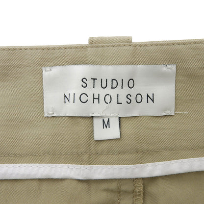 STUDIO NICHOLSON スタジオ ニコルソン スーペリアコットン パンツ ボトムス レディース ベージュ系 M 51-10-741033 ボトムス M