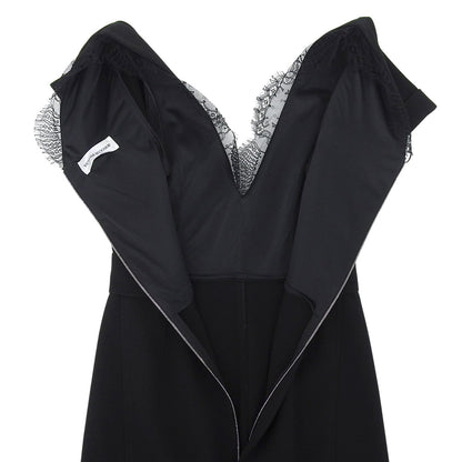 Victoria Beckham ヴィクトリアベッカム 美品 レース ワンピース レディース ブラック 黒 36 ワンピース 36