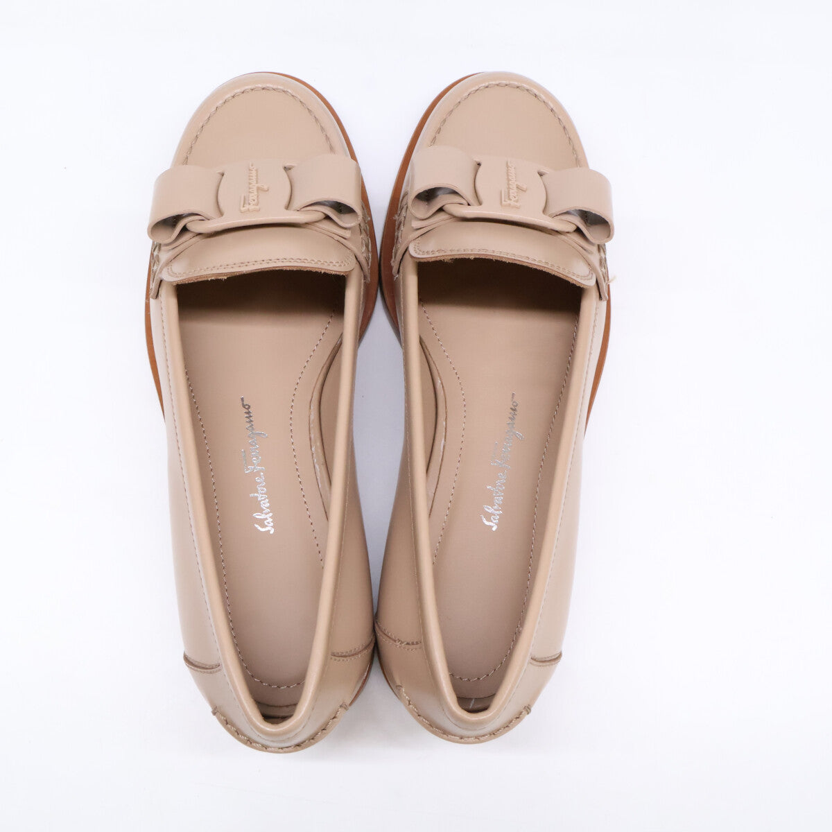 Salvatore Ferragamo サルヴァトーレフェラガモ 0750594 VIVALDO ヴァラリボン ローファー シューズ 4 1/2