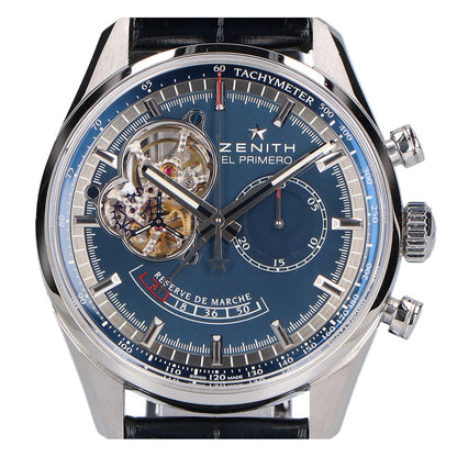 ZENITH ゼニス 03.2085.4021 世界限定1975本 エル プリメロ クロノマスターオープン パワーリザーブ シャルル ベルモ トリビュート 自動巻き 腕時計