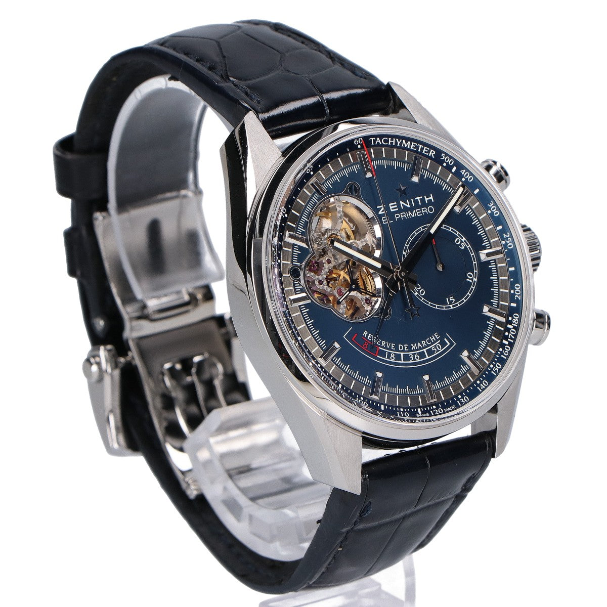 ZENITH ゼニス 03.2085.4021 世界限定1975本 エル プリメロ クロノマスターオープン パワーリザーブ シャルル ベルモ トリビュート 自動巻き 腕時計