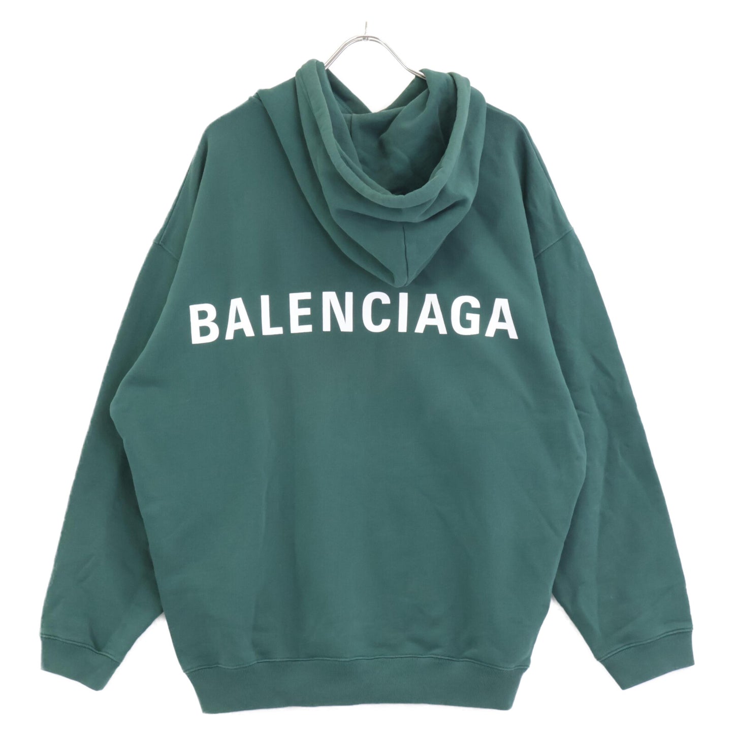 BALENCIAGA バレンシアガ ｸﾞﾘｰﾝ 570811 ﾊﾞｯｸﾛｺﾞ ﾊﾟｰｶｰ トップス L
