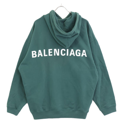 BALENCIAGA バレンシアガ ｸﾞﾘｰﾝ 570811 ﾊﾞｯｸﾛｺﾞ ﾊﾟｰｶｰ トップス L
