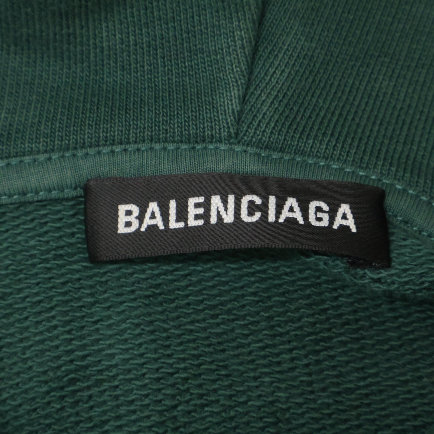 BALENCIAGA バレンシアガ ｸﾞﾘｰﾝ 570811 ﾊﾞｯｸﾛｺﾞ ﾊﾟｰｶｰ トップス L