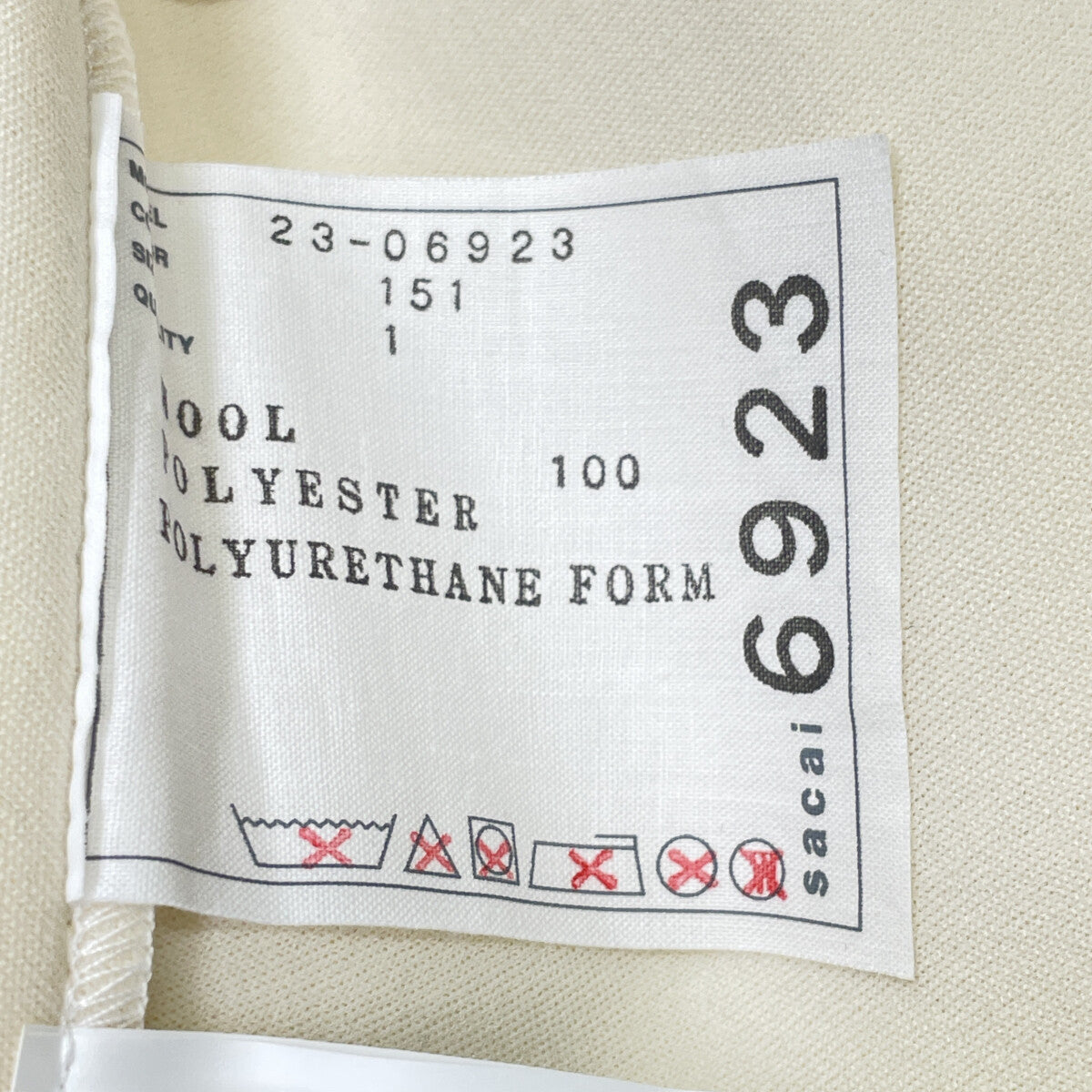 sacai サカイ 23年 ﾎﾜｲﾄ ﾆｯﾄ切り替え ﾎﾞﾝﾃﾞｨﾝｸﾞﾜﾝﾋﾟｰｽ ワンピース 1