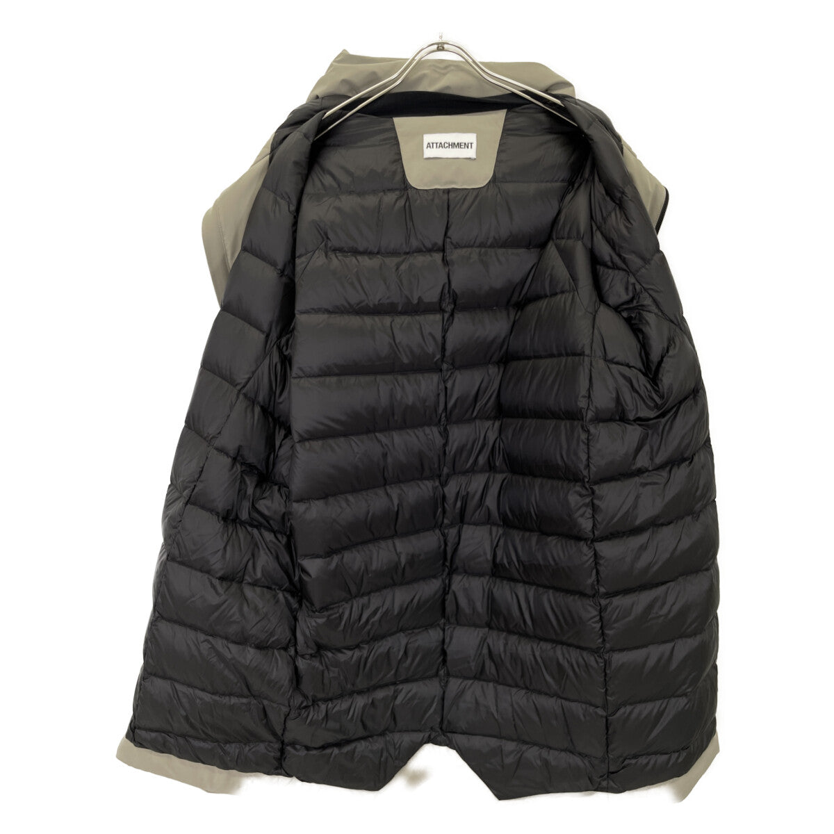 ATTACHMENT アタッチメント 22WAW ｸﾞﾚｰ 3ﾚｲﾔｰ ﾗｲﾄﾀﾌﾀ ﾌｰﾃﾞｯﾄﾞﾀﾞｳﾝｺｰﾄ コート 4