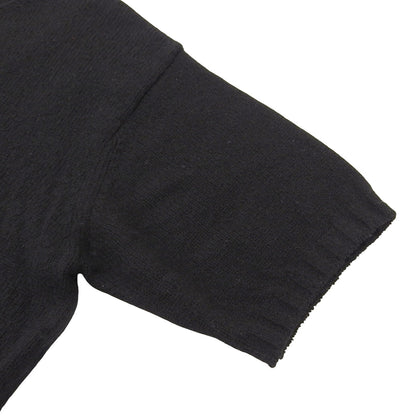 AURALEE オーラリー SHETLAND WOOL CASHMERE ニットTシャツ トップス メンズ 黒 ブラック 4 トップス 4