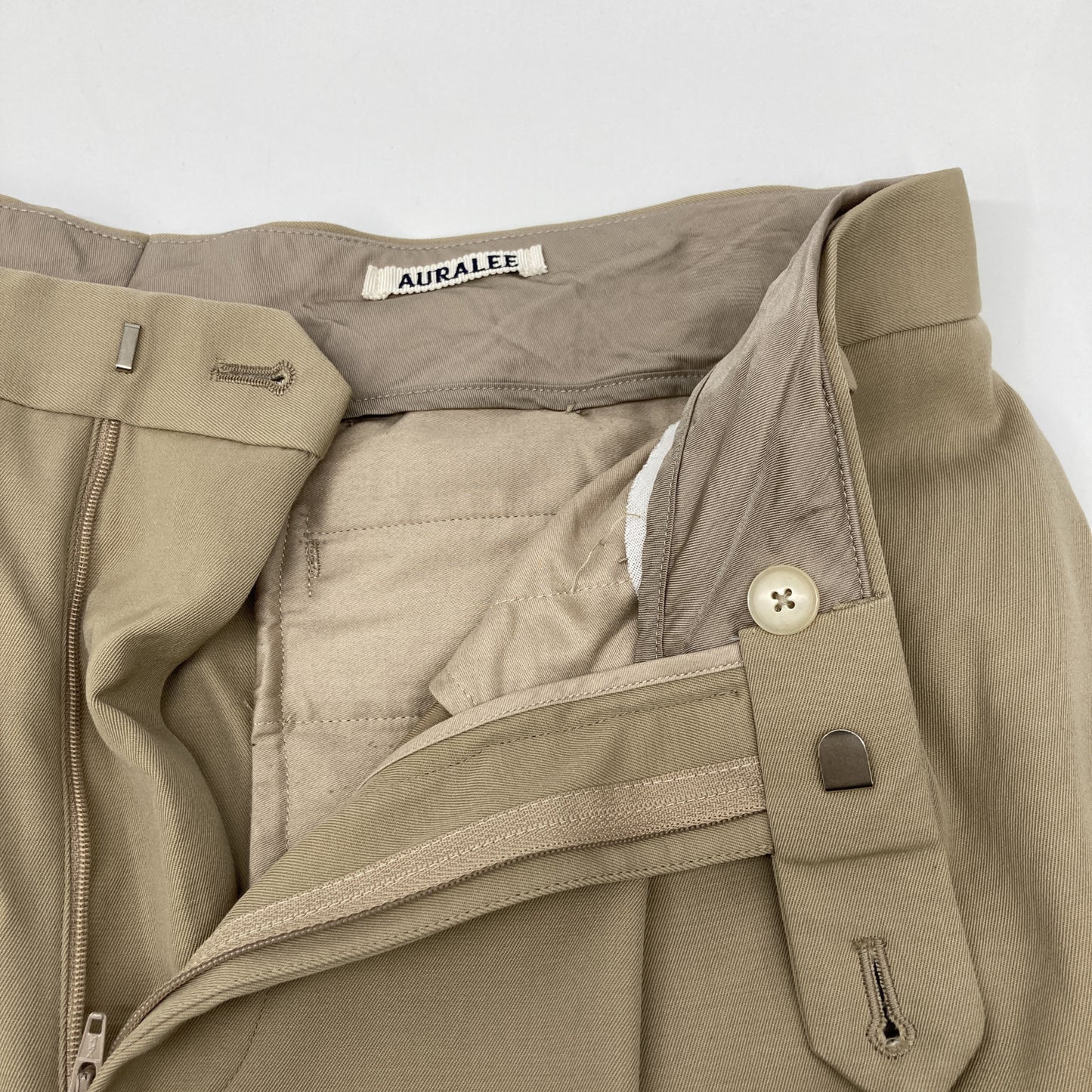 AURALEE オーラリー A22AP02MG TWO-TUCK ギャバジンスラックス ボトムス 5