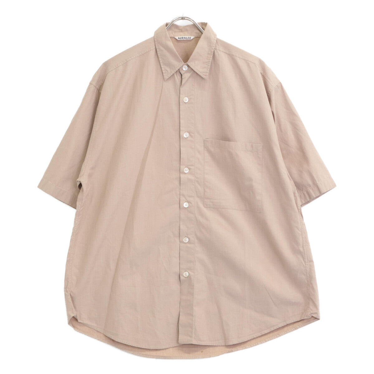 AURALEE オーラリー A23SS03TN フィンクスコットン ツイル ハーフスリーブビッグシャツ トップス 4