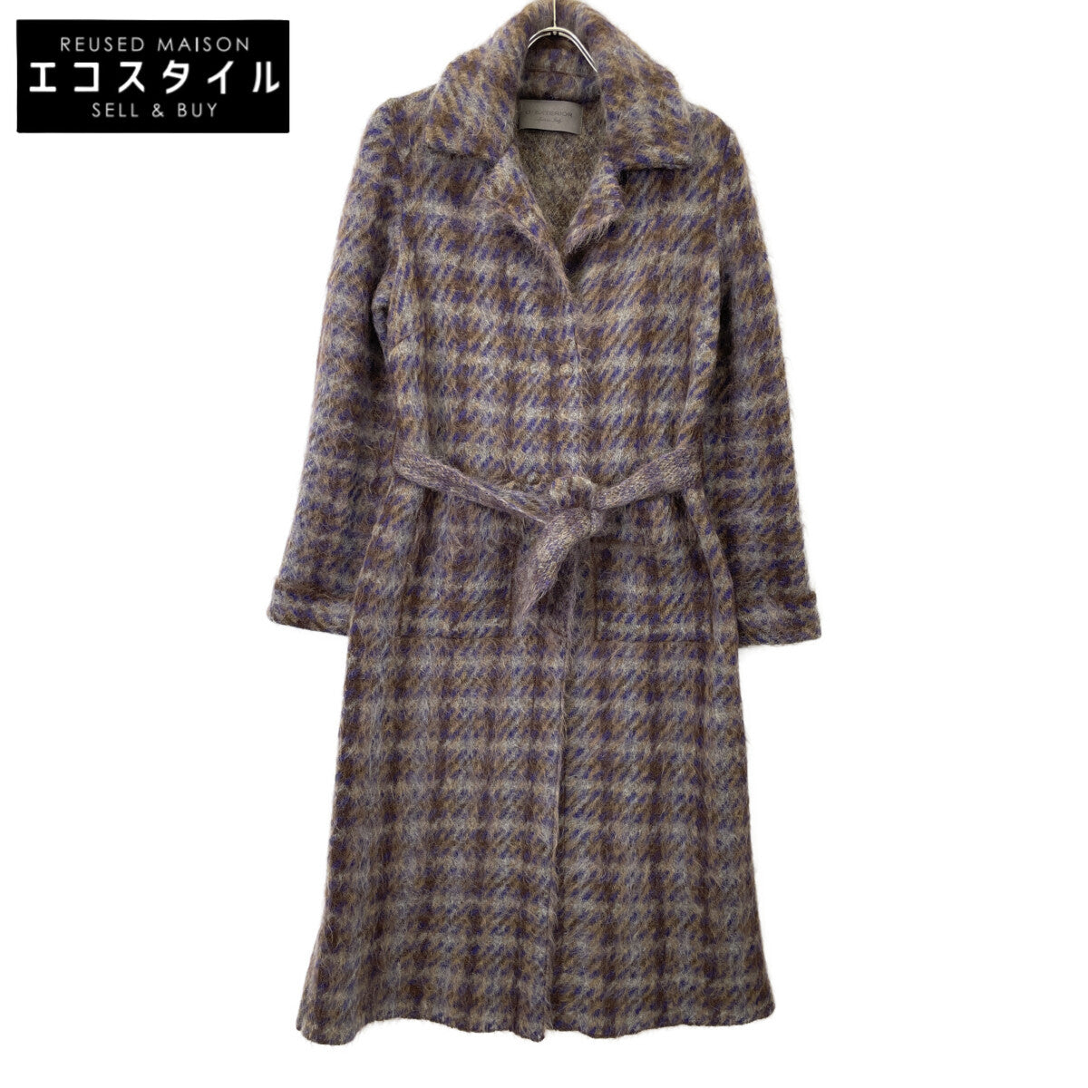 D.Exterior ディーエクステリア ﾌﾞﾗｳﾝ系 ﾓﾍｱ×ｱﾙﾊﾟｶ ｺｰﾄ コート S