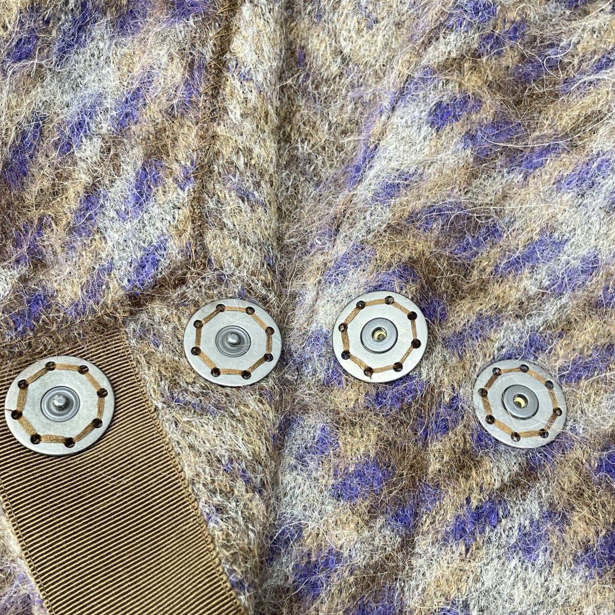 D.Exterior ディーエクステリア ﾌﾞﾗｳﾝ系 ﾓﾍｱ×ｱﾙﾊﾟｶ ｺｰﾄ コート S