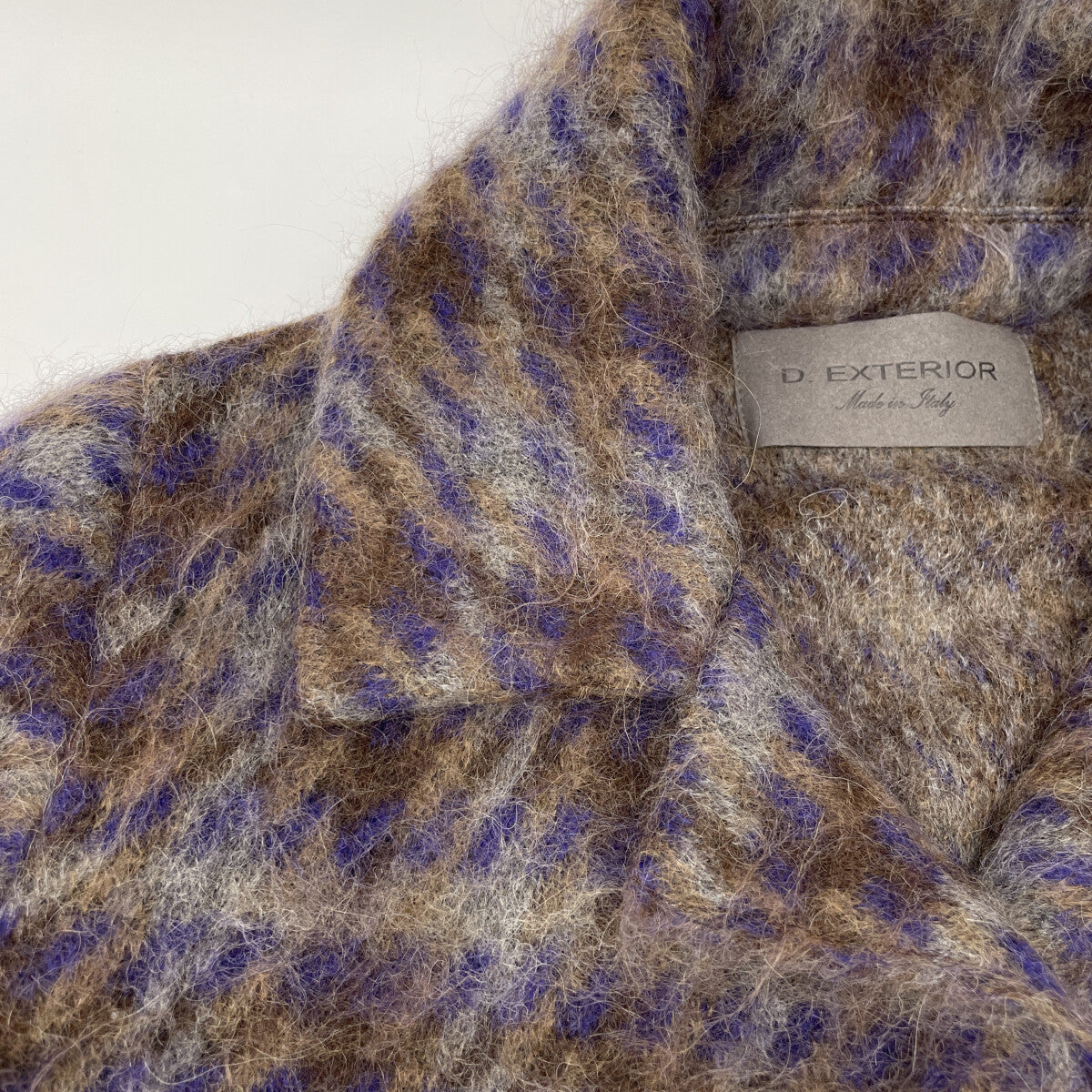 D.Exterior ディーエクステリア ﾌﾞﾗｳﾝ系 ﾓﾍｱ×ｱﾙﾊﾟｶ ｺｰﾄ コート S