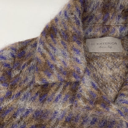 D.Exterior ディーエクステリア ﾌﾞﾗｳﾝ系 ﾓﾍｱ×ｱﾙﾊﾟｶ ｺｰﾄ コート S