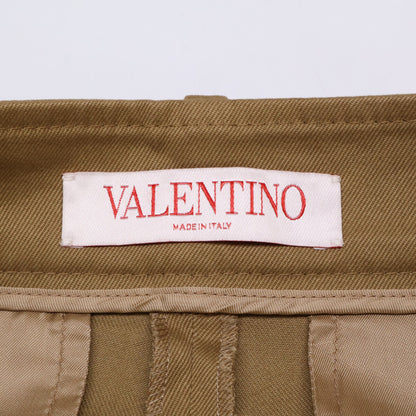 VALENTINO ヴァレンティノ ﾌﾞﾗｳﾝ ﾒﾀﾙVﾛｺﾞﾎﾟｹｯﾄｺｯﾄﾝﾊﾟﾝﾂ ボトムス 38