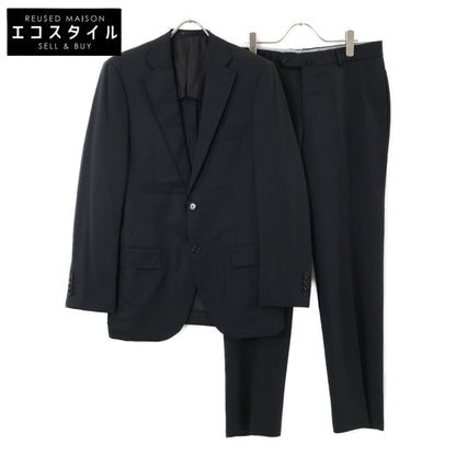 TOMORROWLAND PILGRIM トゥモローランドピルグリム ×ｾﾞﾆｱ 25年製 黒 ｼﾝｸﾞﾙ2つ釦ｽｰﾂ 48