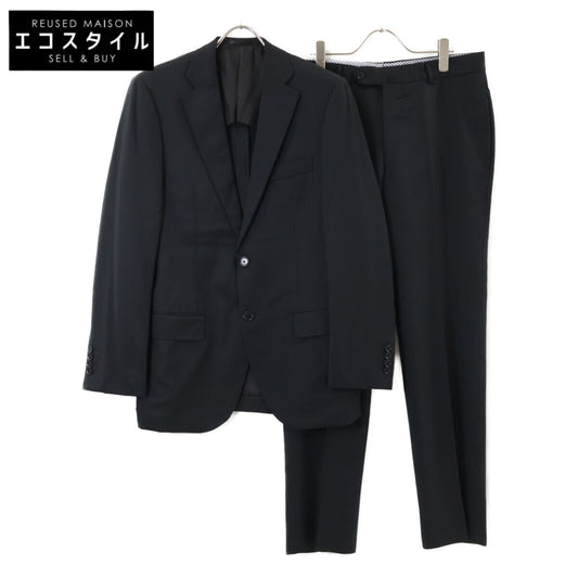 TOMORROWLAND PILGRIM トゥモローランドピルグリム ×ｾﾞﾆｱ 25年製 黒 ｼﾝｸﾞﾙ2つ釦ｽｰﾂ 48