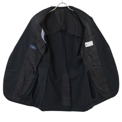 TOMORROWLAND PILGRIM トゥモローランドピルグリム ×ｾﾞﾆｱ 25年製 黒 ｼﾝｸﾞﾙ2つ釦ｽｰﾂ 48