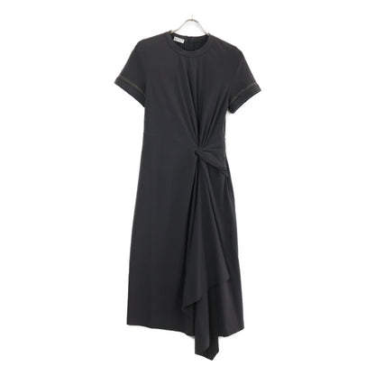 BRUNELLO CUCINELLI ブルネロクチネリ ｸﾞﾚｰ 半袖ｺｯﾄﾝﾜﾝﾋﾟｰｽ ワンピース XS