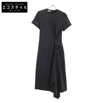 BRUNELLO CUCINELLI ブルネロクチネリ ｸﾞﾚｰ 半袖ｺｯﾄﾝﾜﾝﾋﾟｰｽ ワンピース XS