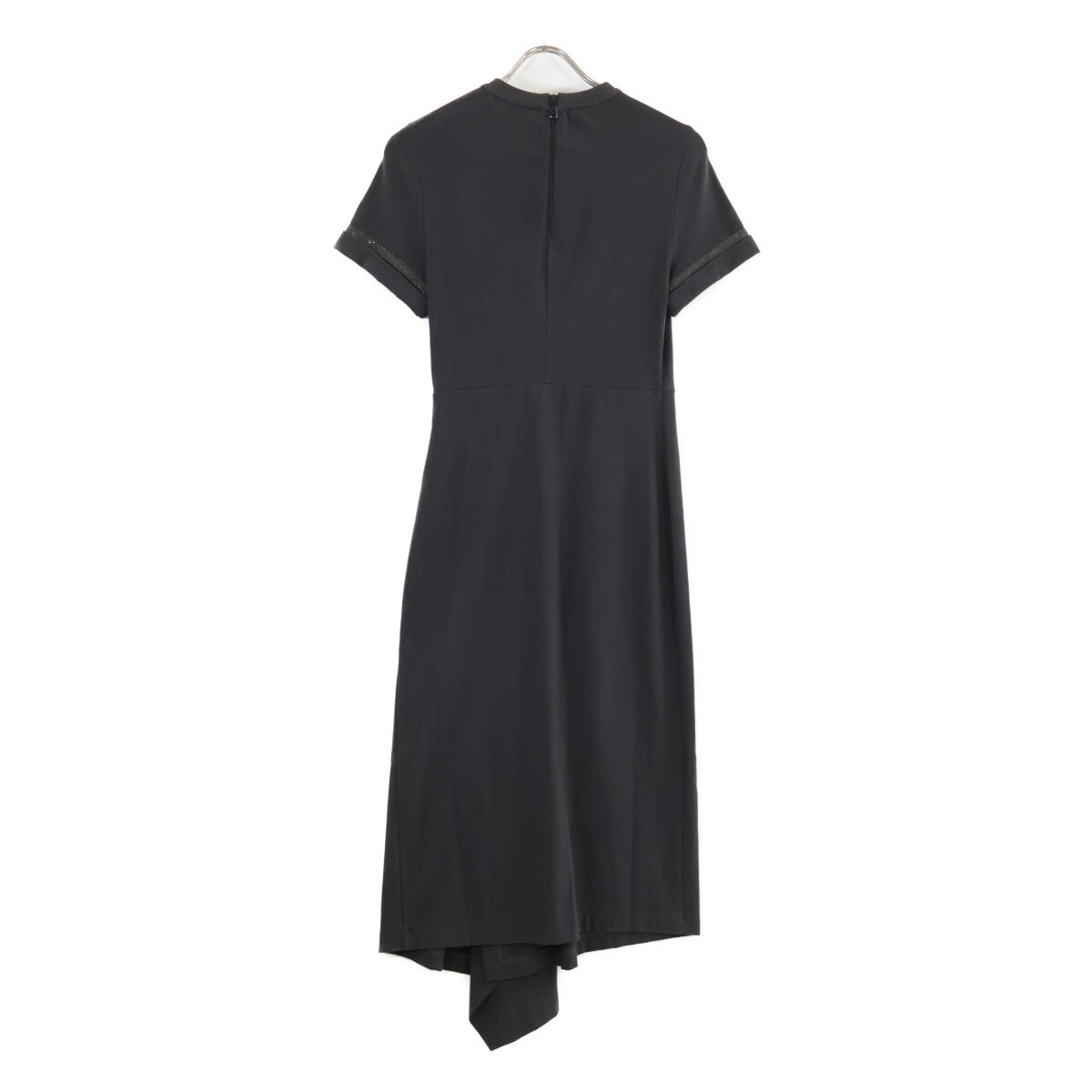 BRUNELLO CUCINELLI ブルネロクチネリ ｸﾞﾚｰ 半袖ｺｯﾄﾝﾜﾝﾋﾟｰｽ ワンピース XS