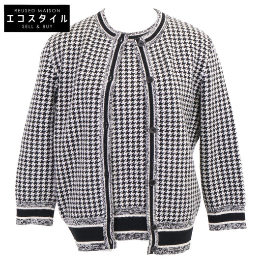 Christian Dior クリスチャンディオール 【国内正規】054G33AM035/054T33AM035 ハウンドトゥース カシミヤ混 ニットアンサンブル/ トップス 40