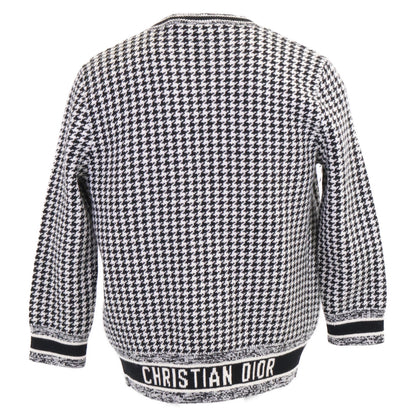 Christian Dior クリスチャンディオール 【国内正規】054G33AM035/054T33AM035 ハウンドトゥース カシミヤ混 ニットアンサンブル/ トップス 40