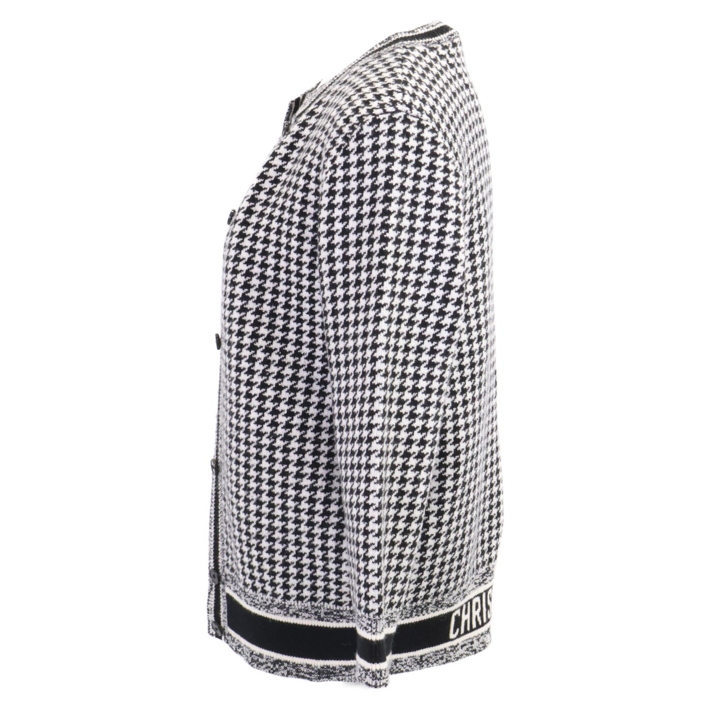 Christian Dior クリスチャンディオール 【国内正規】054G33AM035/054T33AM035 ハウンドトゥース カシミヤ混 ニットアンサンブル/ トップス 40