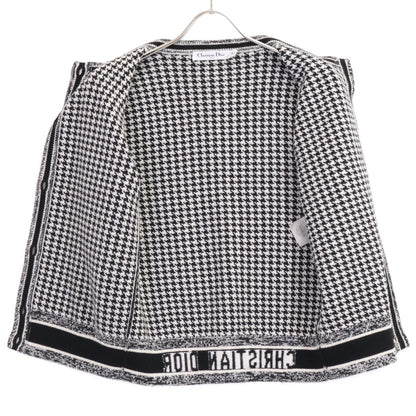 Christian Dior クリスチャンディオール 【国内正規】054G33AM035/054T33AM035 ハウンドトゥース カシミヤ混 ニットアンサンブル/ トップス 40